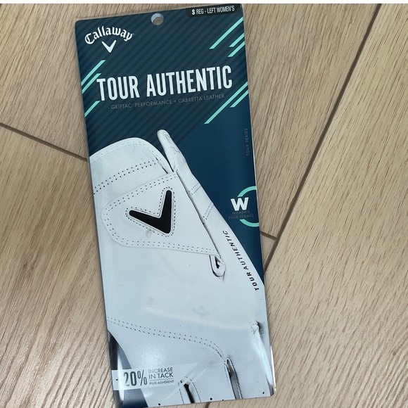 Callaway Tour Authentic Womens Golf Glove Small Left Hand White New - Picture 1 of 5